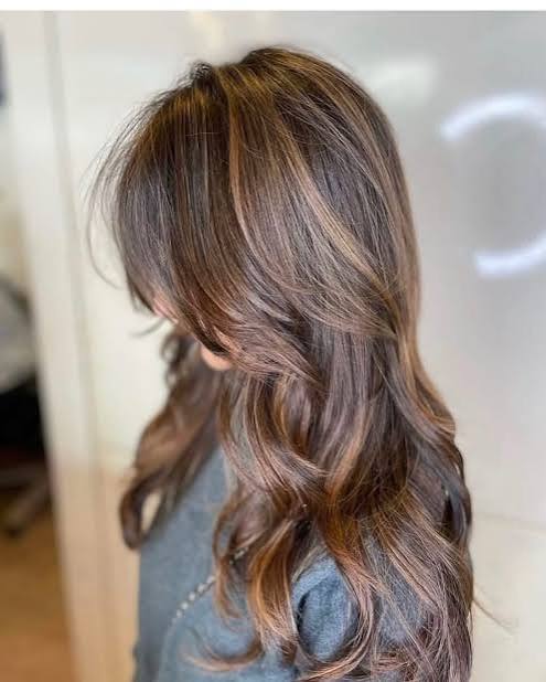 Layered Lob With Face-Framing Layers Layered Lob With Face-Framing Layers — Winter Haircuts for Square Faces