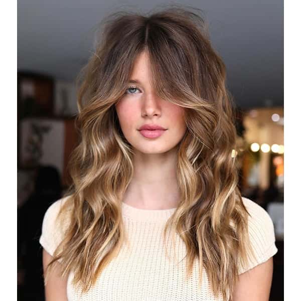 Dark Blonde With Balayage Visual Idea Dark Blonde With Balayage Visual Idea — Long Winter Haircuts
