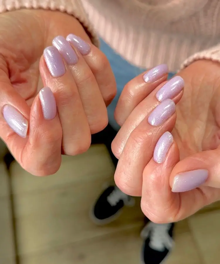Sheer Nude 3D Floral Gold Line Almonds Sheer Nude 3D Floral Gold Line Almonds — Winter to Spring Transition Nails