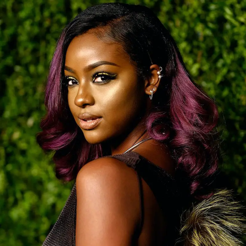 Side-Swept Bangs Visual Idea Side-Swept Bangs Visual Idea — Plum Hair Color