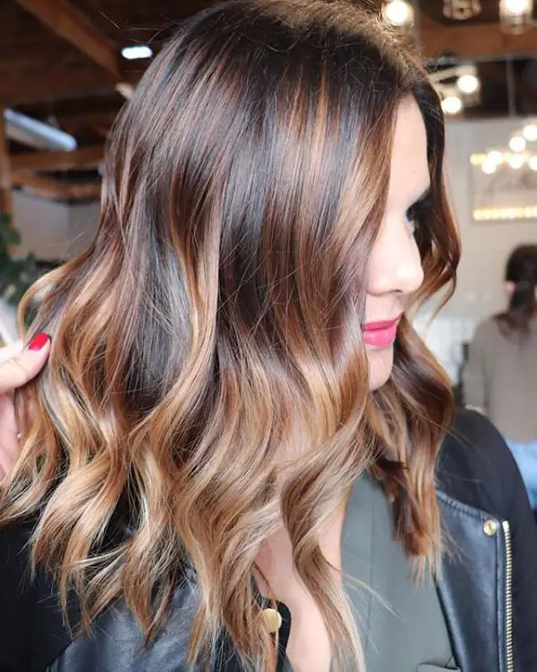 Tortoiseshell Brown With Caramel and Gold Highlights Tortoiseshell Brown With Caramel and Gold Highlights — Winter Hair Colors for Olive Skin