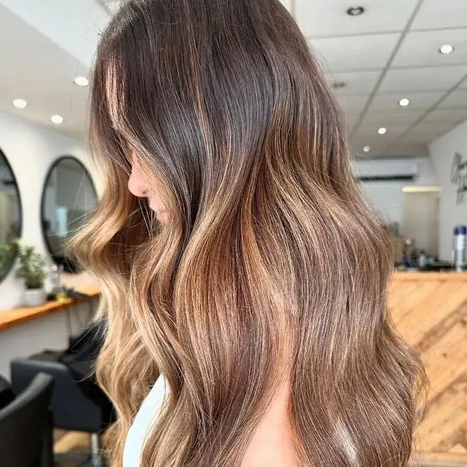 Wavy Thick Visual Idea Wavy Thick Visual Idea — Blonde to Brunette Hair