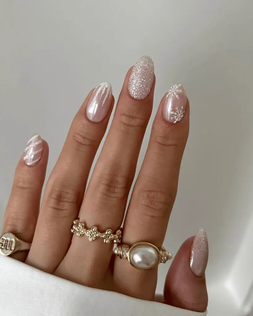 Precise Application Clean Lines Visual Idea Precise Application Clean Lines Visual Idea — Winter Nude Nails