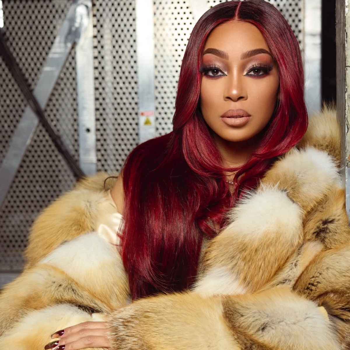 Deep Vibrant Red with Dark Undertones — Winter Hair Colors for Black Women