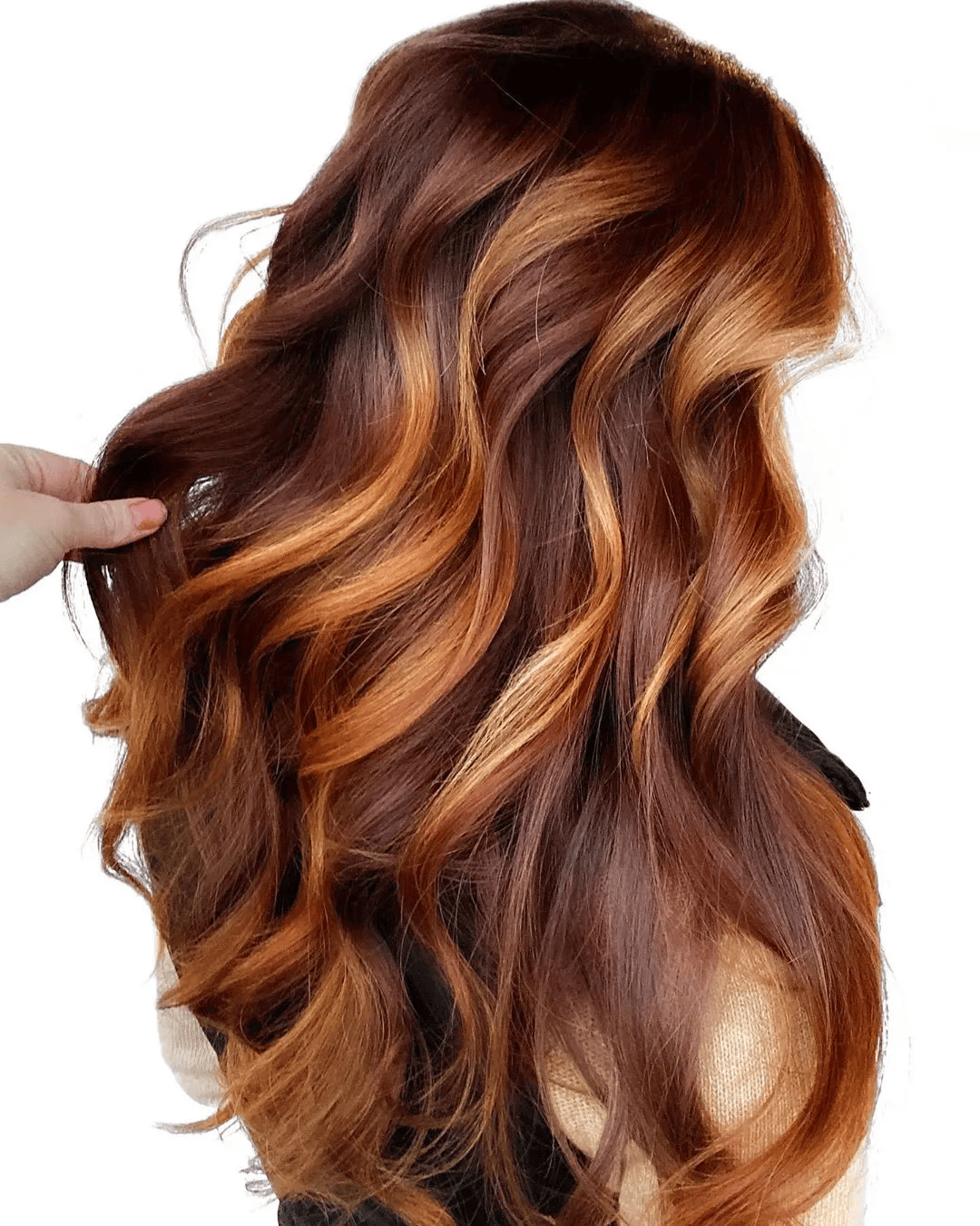 Dark Brown With Bright Copper Highlights Dark Brown With Bright Copper Highlights — Winter Auburn Hair Color