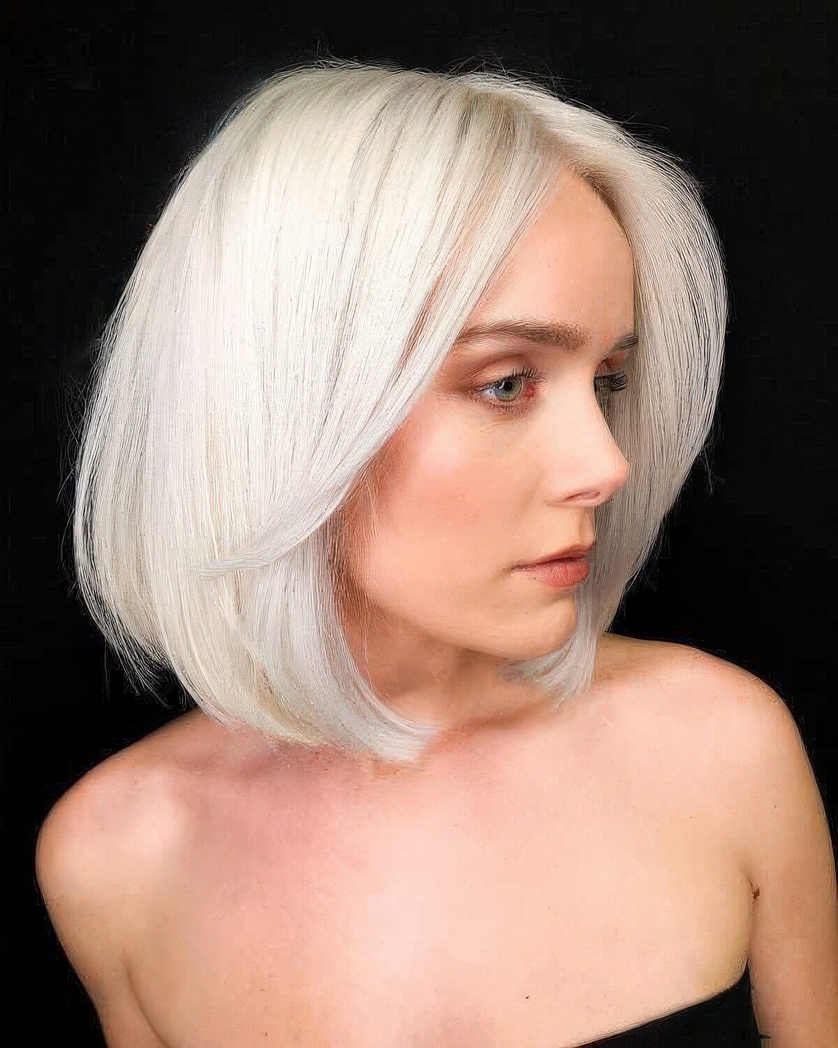 Extreme Icy Blonde Blowout Bob Extreme Icy Blonde Blowout Bob — Icy Blonde Hair