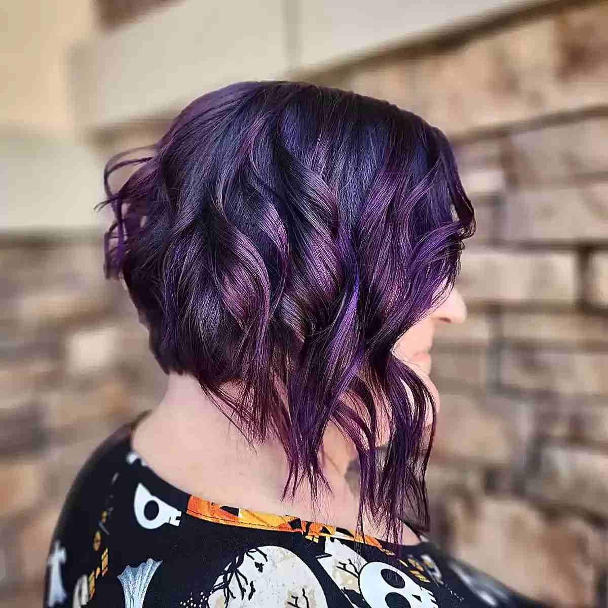 Deep Plum With Violet Highlights Visual Idea Deep Plum With Violet Highlights Visual Idea — Plum Hair Color