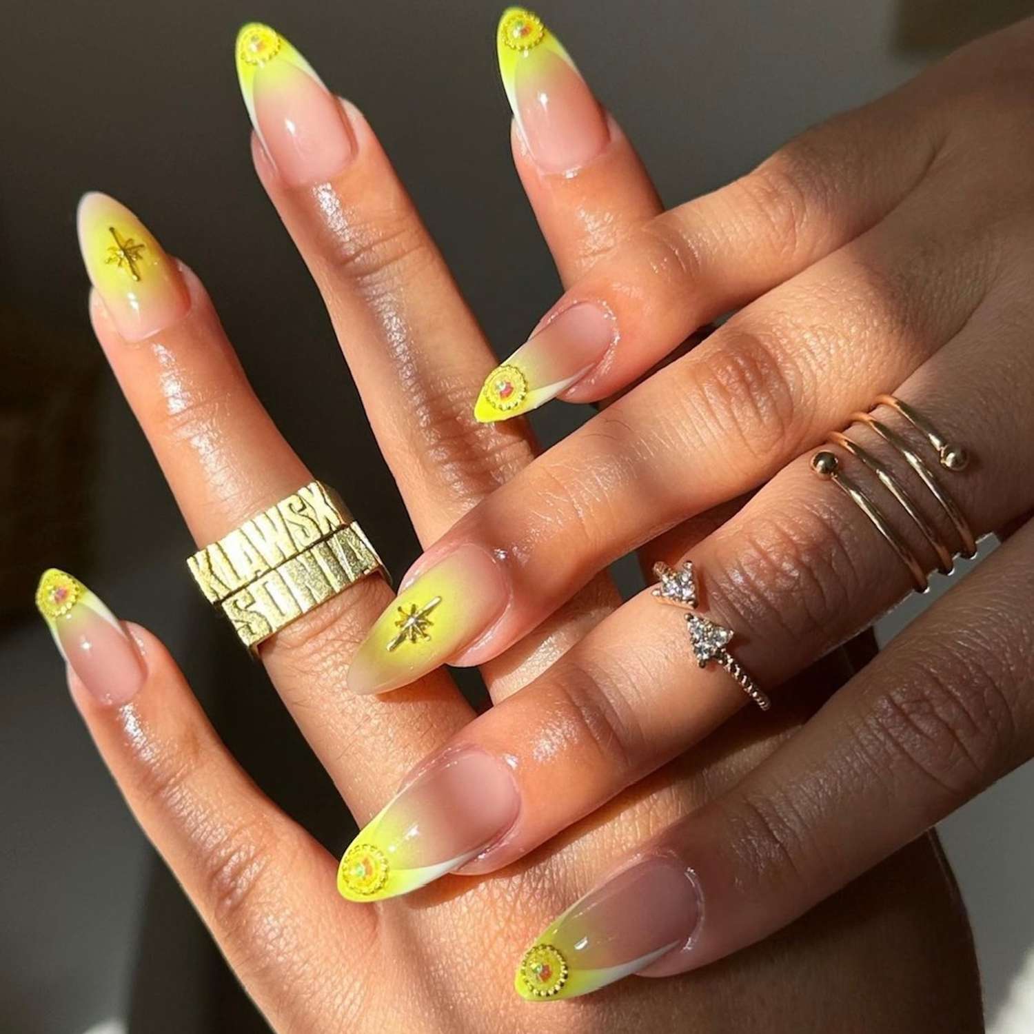 Sheer Nude to Pale Yellow Ombre Sheer Nude to Pale Yellow Ombre — Yellow Nail Designs