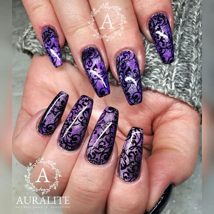 20 Dark Winter Nail Ideas To Try This Winter - Let's Eat Cake