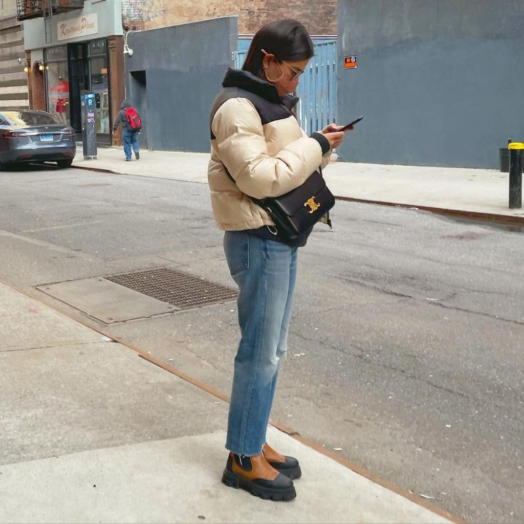 Chic Winter Layers: Straight-Leg Jeans with a Puffer Jacket Chic Winter Layers: Straight-Leg Jeans with a Puffer Jacket — Winter Outfits with Jeans