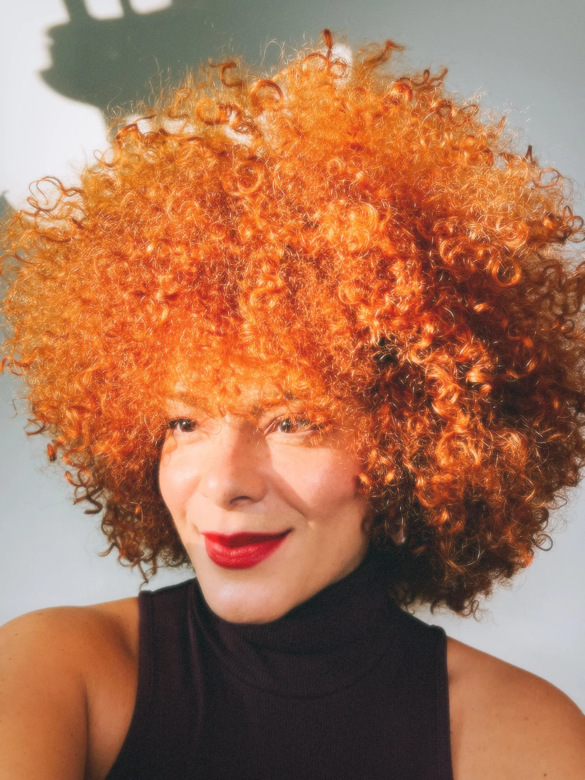 Mid-Back Coily Fiery Orange-Red Mid-Back Coily Fiery Orange-Red — Winter Hair Colors for Curly Hair