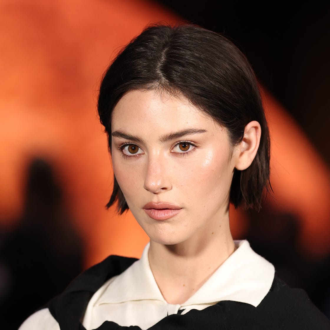 Sharp Dark Bob for a Modern, Minimalist Aesthetic Sharp Dark Bob for a Modern, Minimalist Aesthetic — Trendy Haircuts for Women