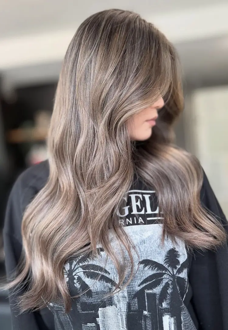 Ashy Mushroom Brown Balayage Ashy Mushroom Brown Balayage — Ash Brown Hair