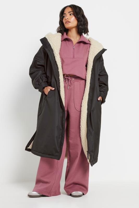 Oversized Parka Over Matching Sweat Set — Winter Outfits for Petite Women