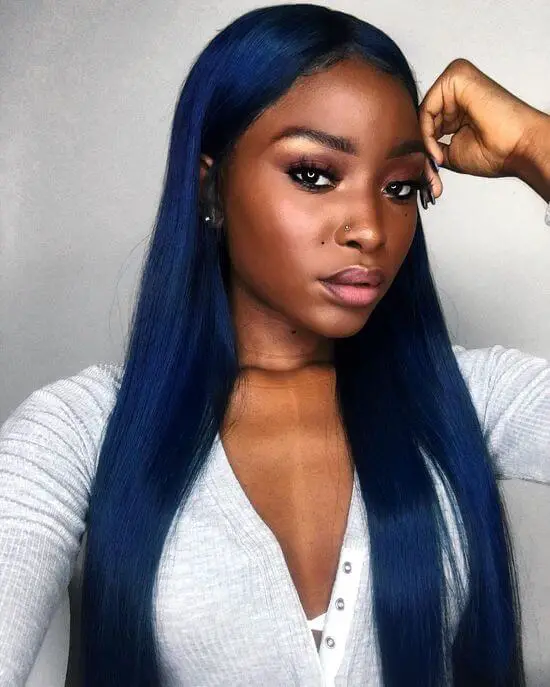Fine Hair Shoulder Length Blue Black Fine Hair Shoulder Length Blue Black — Blue Black Hair