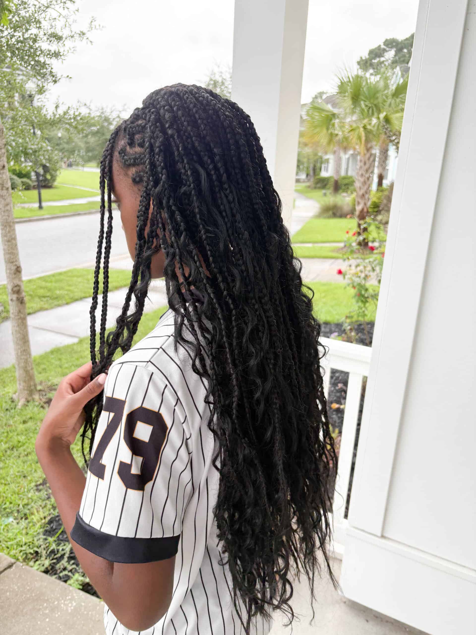 Intricate Black Box Braids — Winter Hairstyles for School