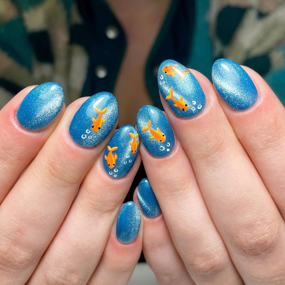 Visual Idea Visual Idea — Blue Nail Inspo