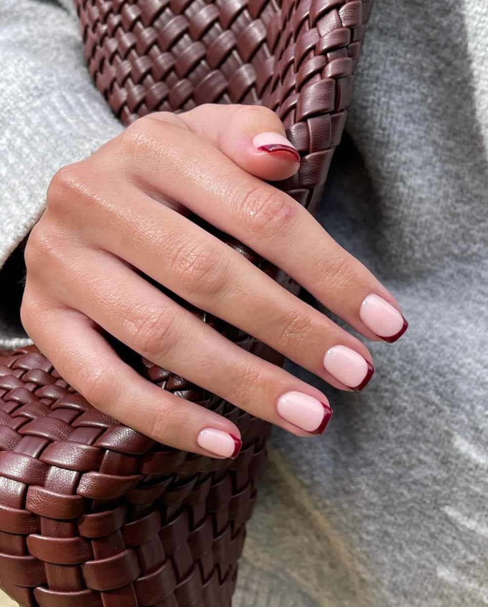 French Tips Visual Idea French Tips Visual Idea — Winter French Tip Nails