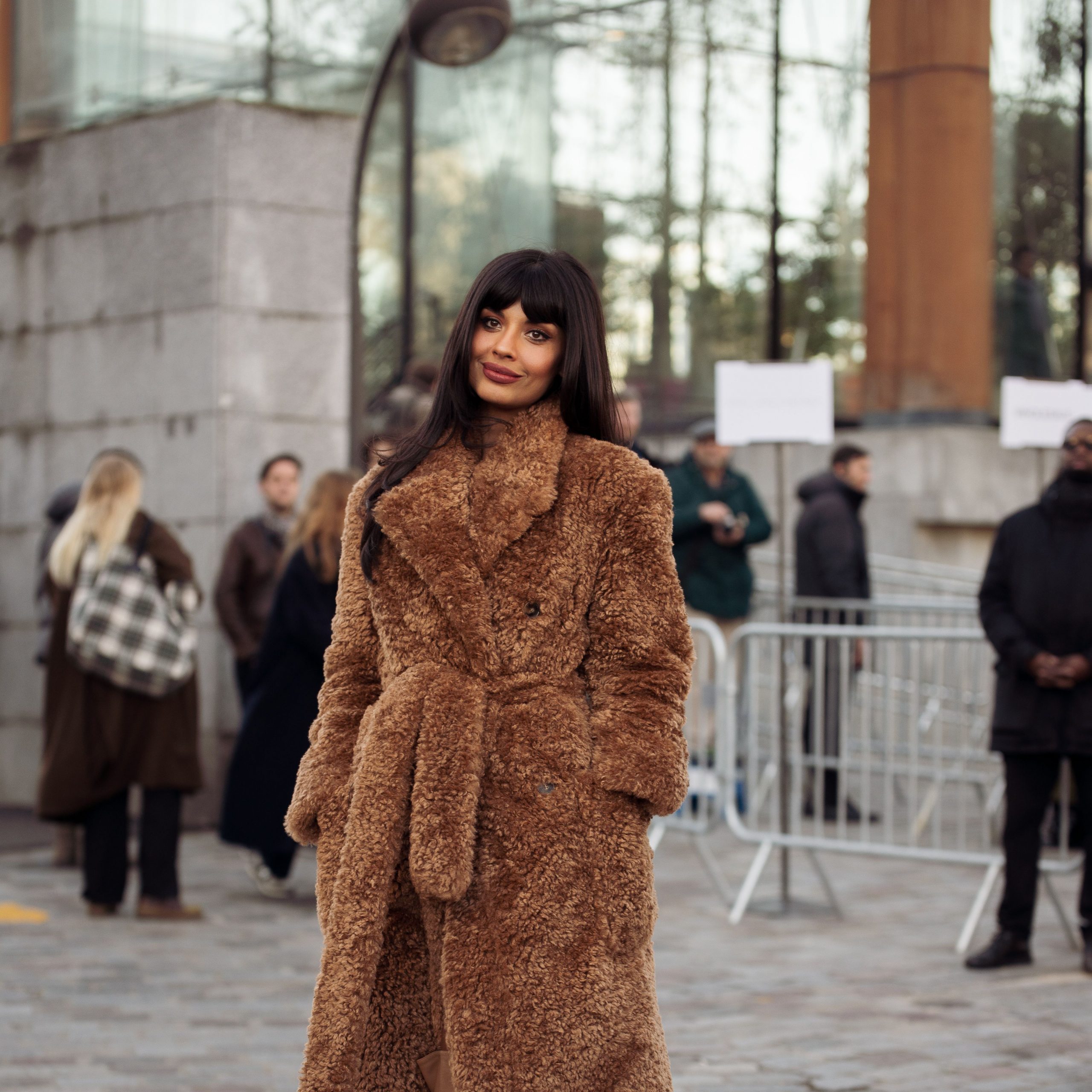Cozy Brown Teddy Coat with Belted Waist for Casual Winter — Long Coat Outfits