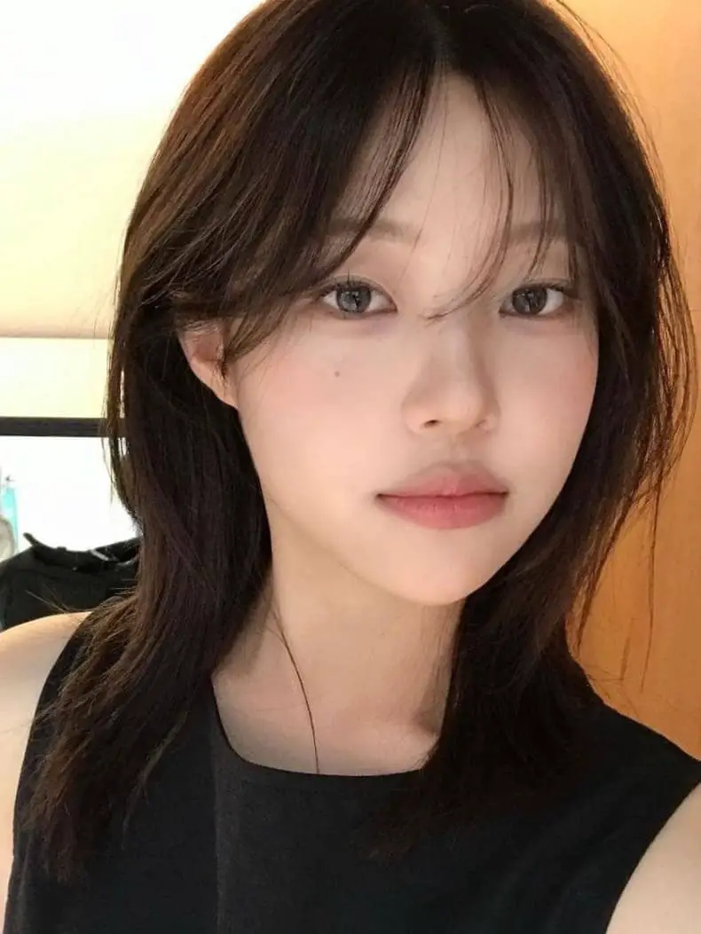 Dark Brown With Ash Highlights Shag Dark Brown With Ash Highlights Shag — Dark Winter Hair Colors
