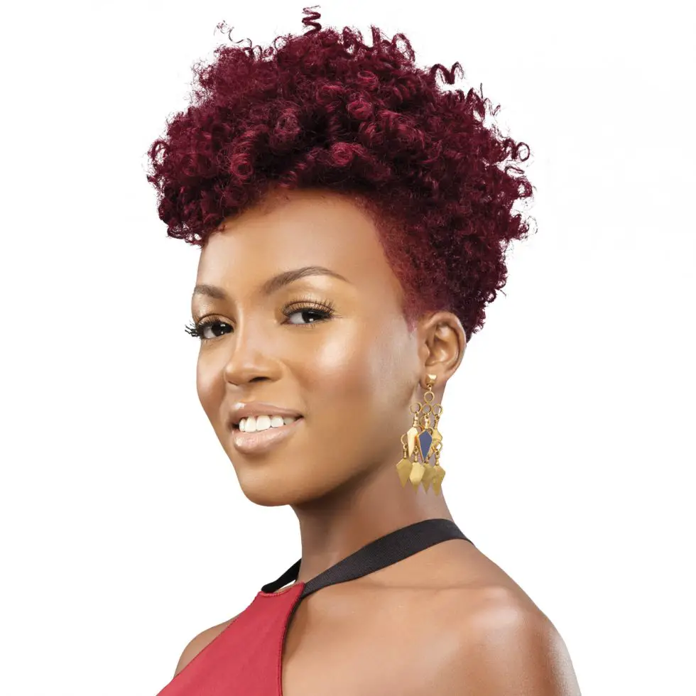Ear Visual Idea Ear Visual Idea — Burgundy Hair Color