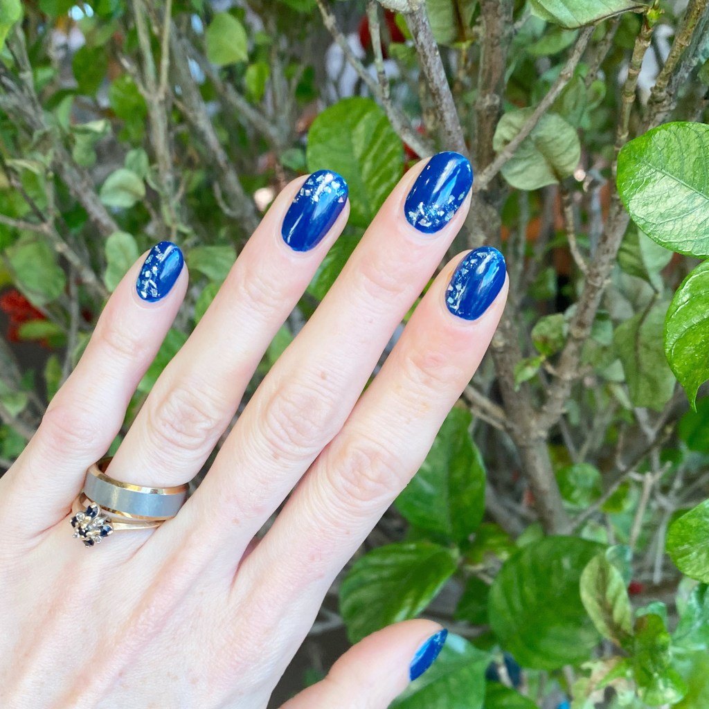 Dense Icy Blue Holographic Glitter Oval Nails Dense Icy Blue Holographic Glitter Oval Nails — Icy Blue Nails