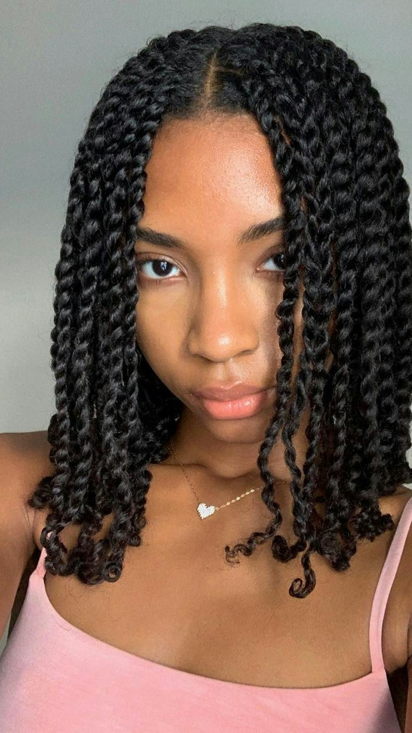 Shoulder Length Coily Twists Shoulder Length Coily Twists — Winter Hairstyles for Work