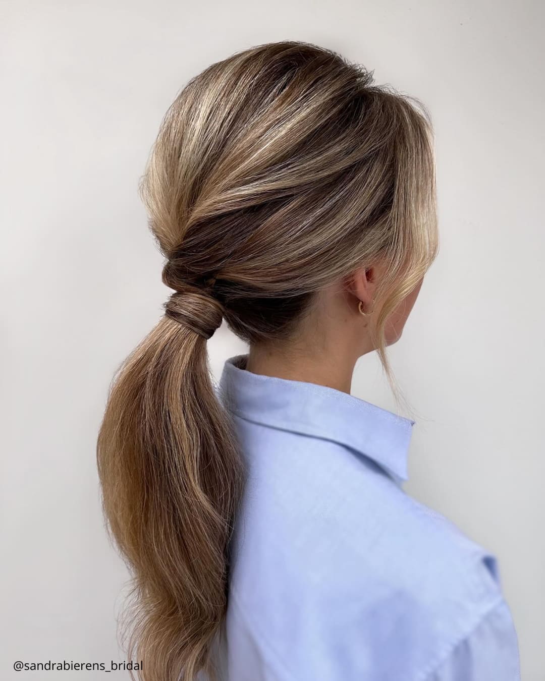 Dark Blonde With Balayage Visual Idea — Winter Wedding Guest Hairstyles