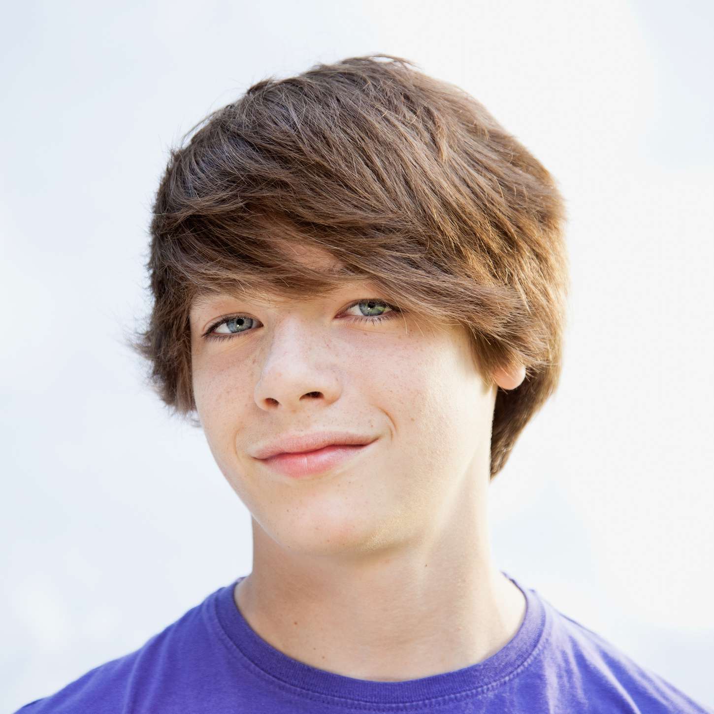 Layered Shoulder Length With Side-Swept Bangs Layered Shoulder Length With Side-Swept Bangs — Winter Haircuts for Boys