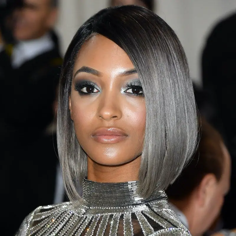 Sleek Bob With Dark Roots Sleek Bob With Dark Roots — Winter Hairstyles for Gray Hair