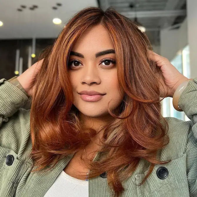 Long Layers Air Dried Straight Long Layers Air Dried Straight — Winter Haircuts for Plus Size Women