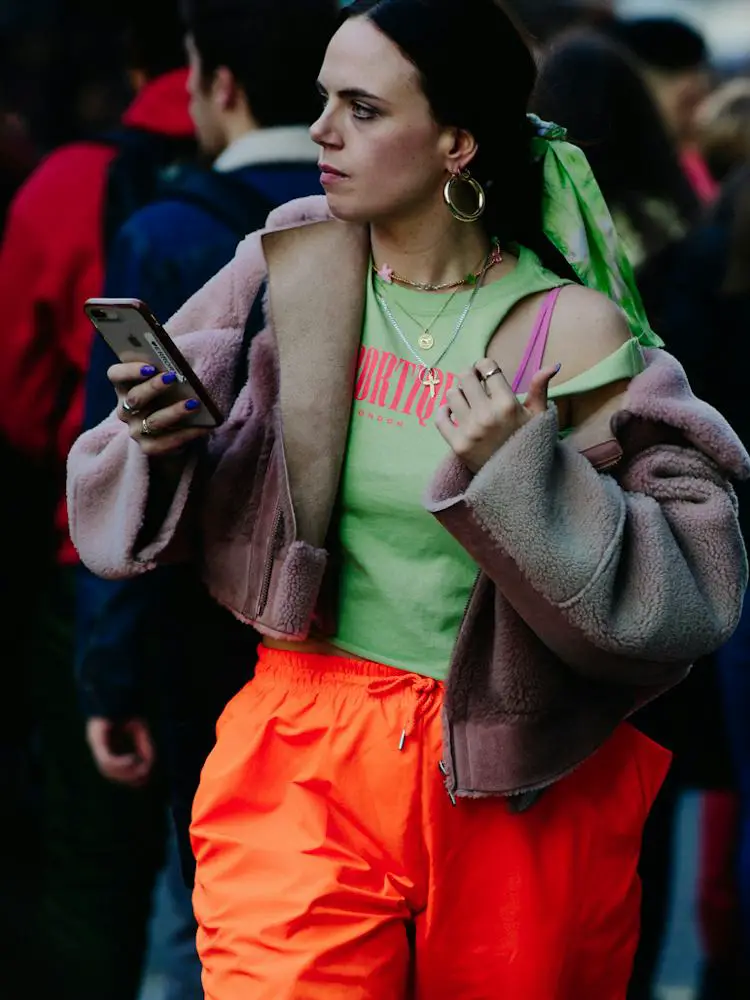 Eclectic Mix: Faux Fur Jacket and Track Pants — London Winter Outfits