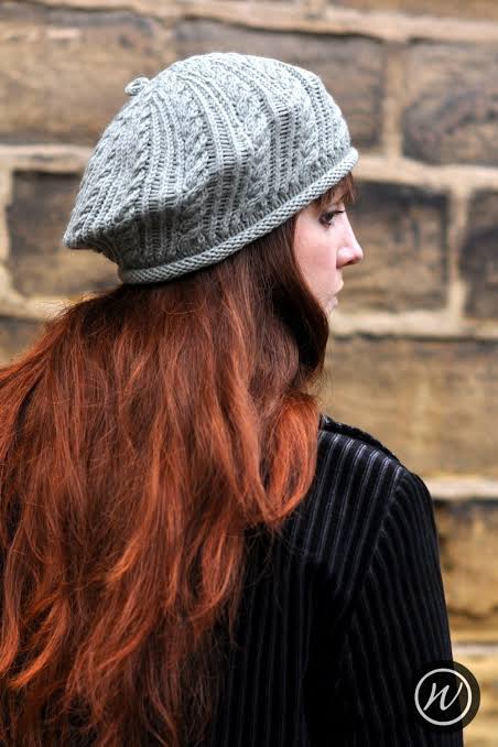 Air-Dried Red Hair Under Beret Air-Dried Red Hair Under Beret — Winter Hat Hairstyles