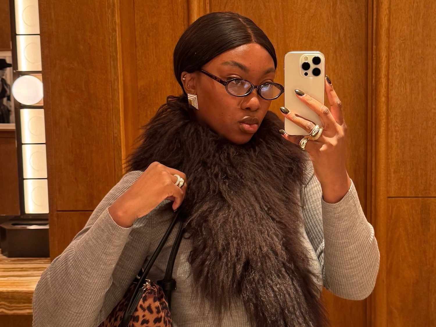 Turtleneck Sweater Elevated by a Faux Fur Collar Turtleneck Sweater Elevated by a Faux Fur Collar — Y2K Winter Outfits