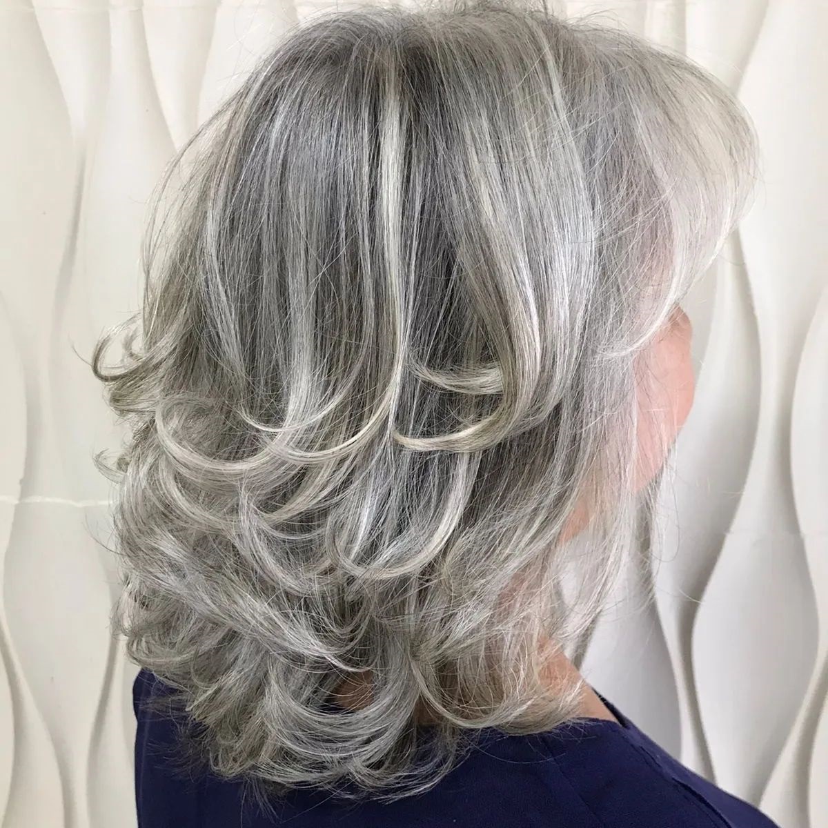 Layered Shag With Curtain Bangs Layered Shag With Curtain Bangs — Winter Hairstyles for Gray Hair