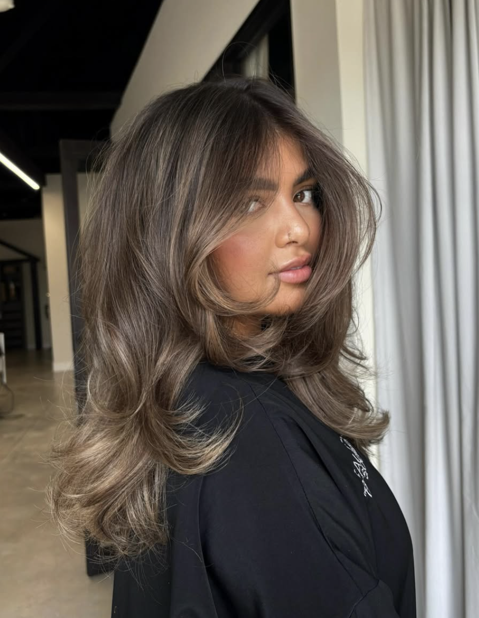 Espresso Layers With Soft Waves Espresso Layers With Soft Waves — Espresso Brown Hair