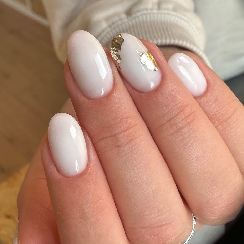 Any Visual Idea — Milky White Nails