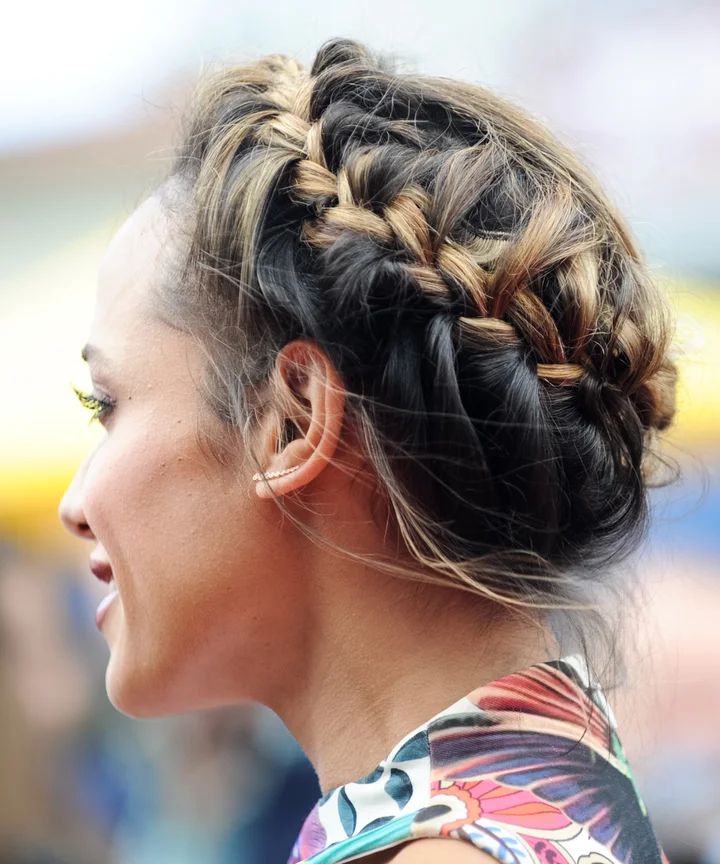 Braided Updo With Face-Framing Strands — Aesthetic Winter Hairstyles