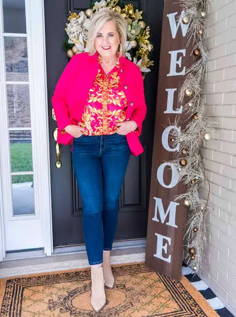 Bold Pink Blazer for a Pop of Color Bold Pink Blazer for a Pop of Color — Winter Outfits for Women Over 50