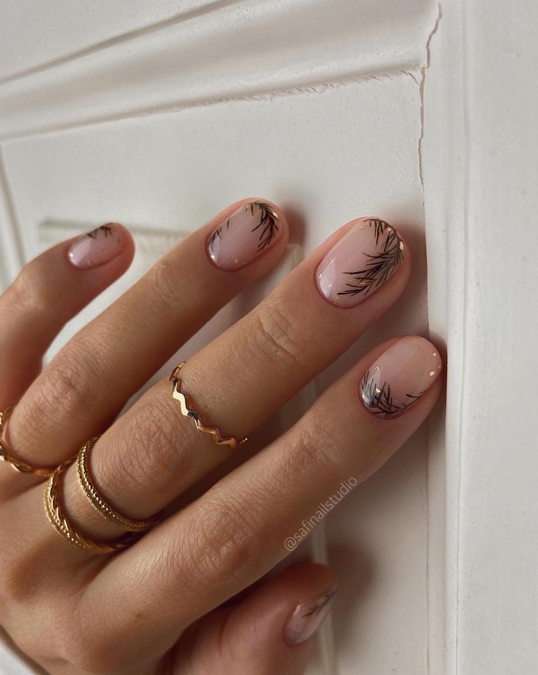 Winter Visual Idea Winter Visual Idea — Winter Nude Nails