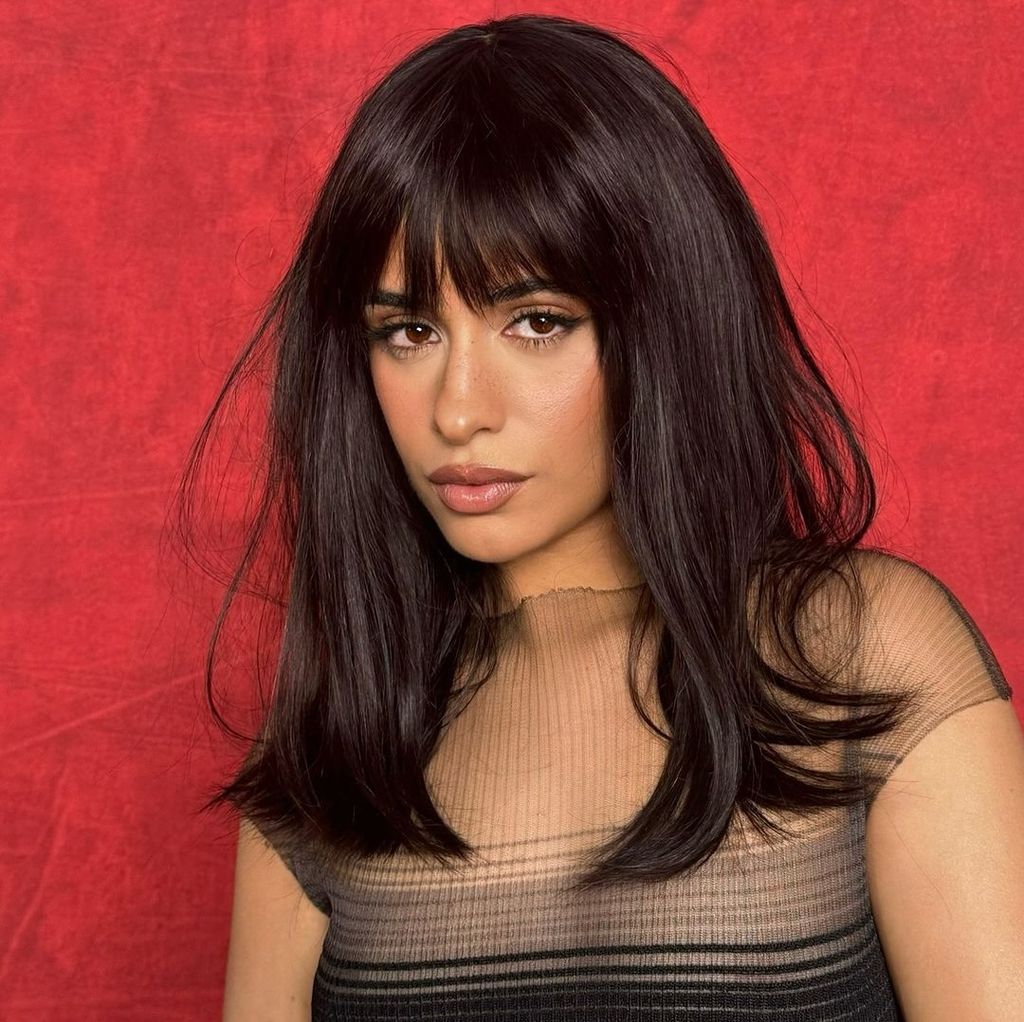 Sleek Dark Brown Bob With Blunt Bangs Sleek Dark Brown Bob With Blunt Bangs — Medium Length Winter Haircuts