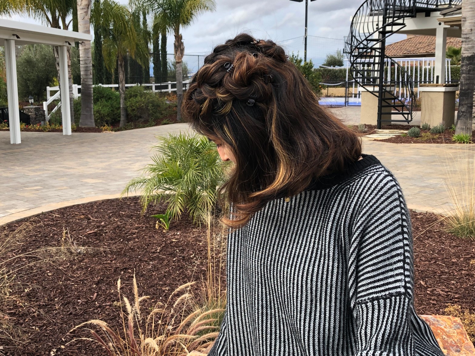 Dark Brown Braided Ponytail Combo — Winter Hairstyles for School