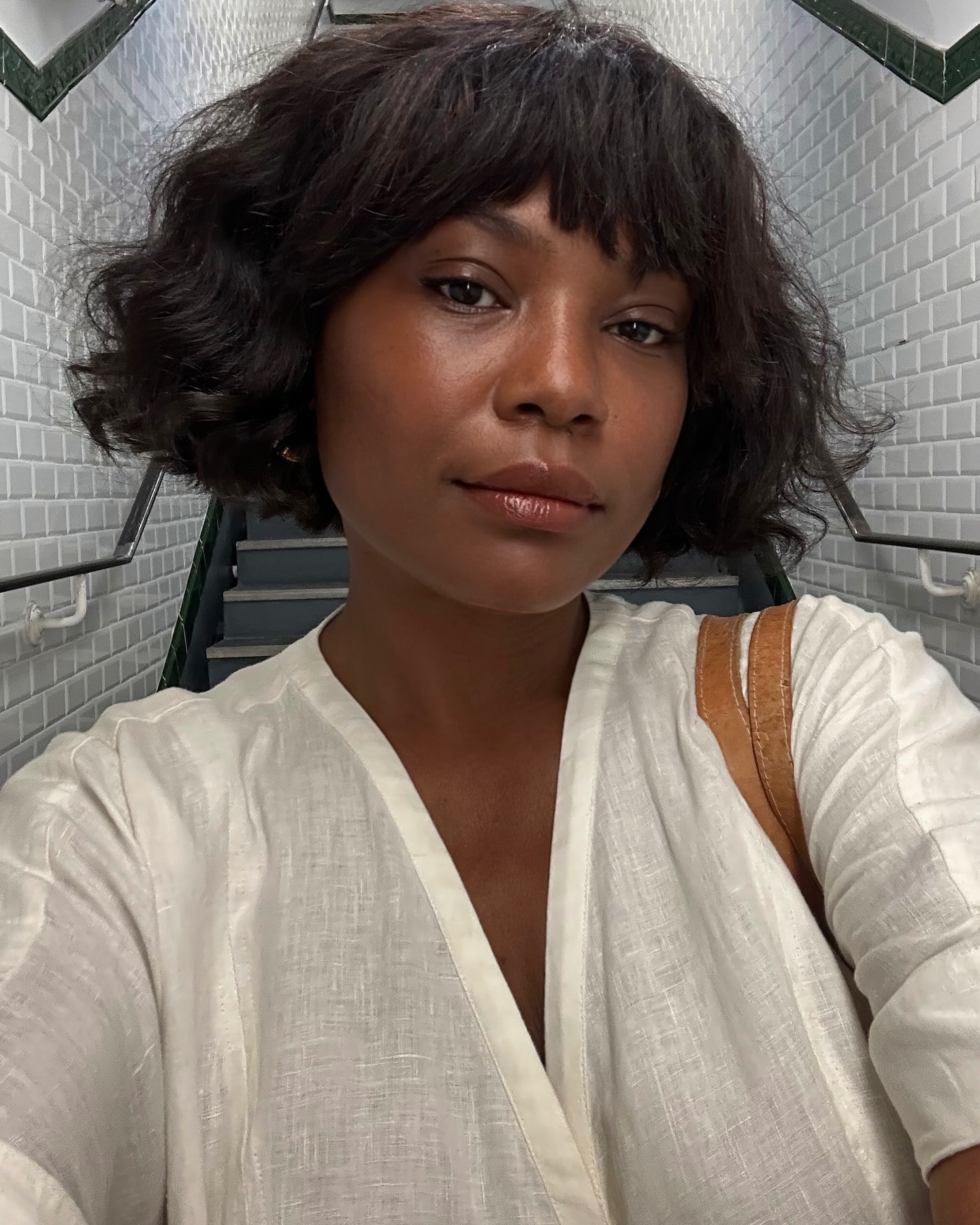 Textured Chin Bob With Full Bangs Textured Chin Bob With Full Bangs — Winter Haircuts for Women