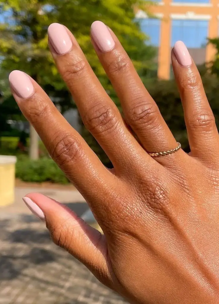 Soft Pastel Pink Short Squares Soft Pastel Pink Short Squares — Winter to Spring Transition Nails