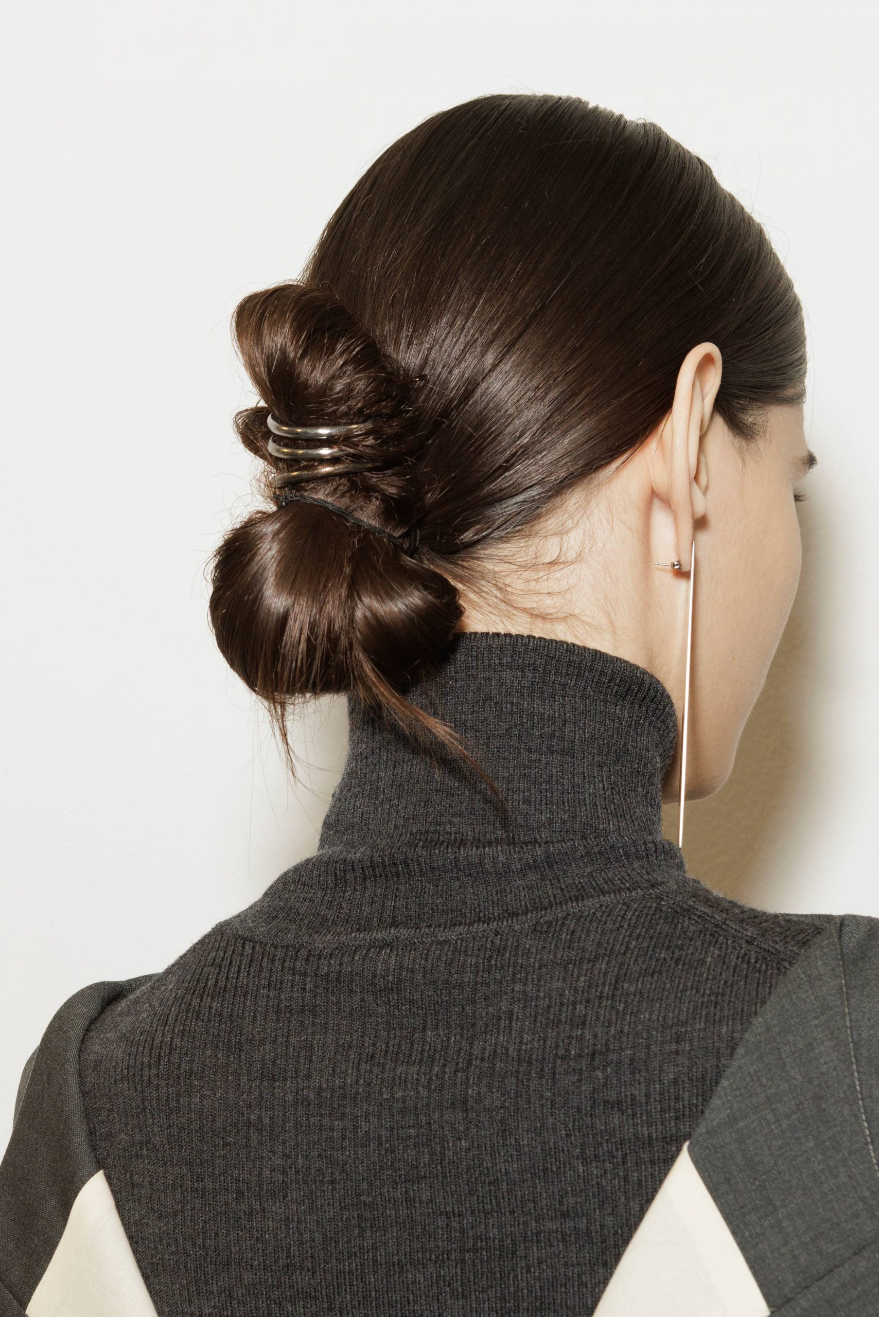 Sleek Double Bun — Winter Updos