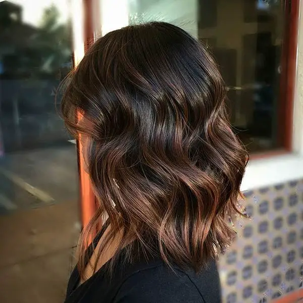 Dark Brown to Warm Auburn Ombre Dark Brown to Warm Auburn Ombre — Winter Ombre Hair
