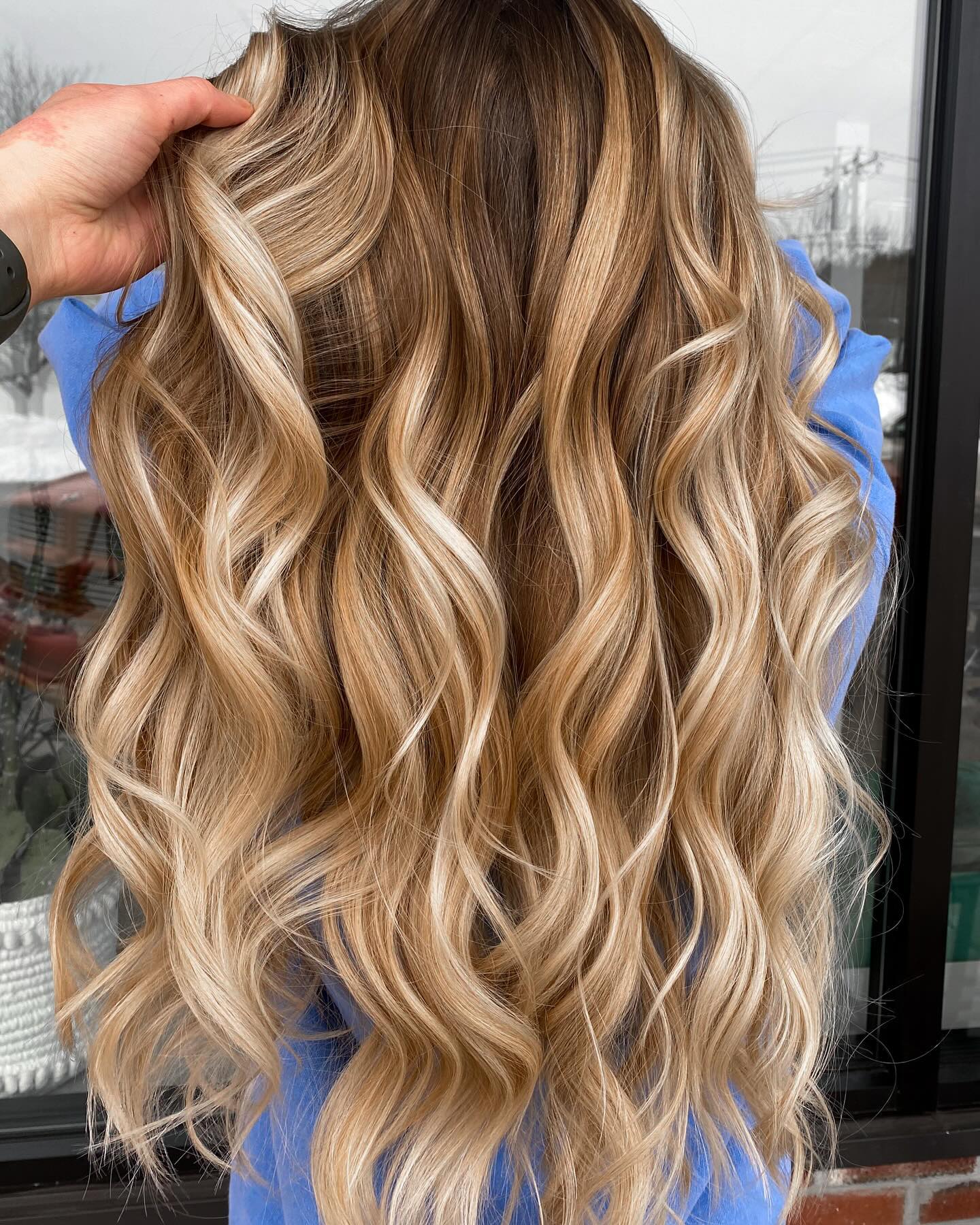 Dark Blonde With Creamy Blonde Balayage Dark Blonde With Creamy Blonde Balayage — Winter Balayage