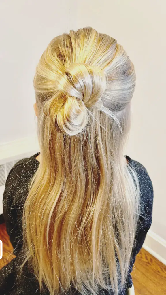 Dark Brown Crown Braid Waves — Winter Hairstyles for School