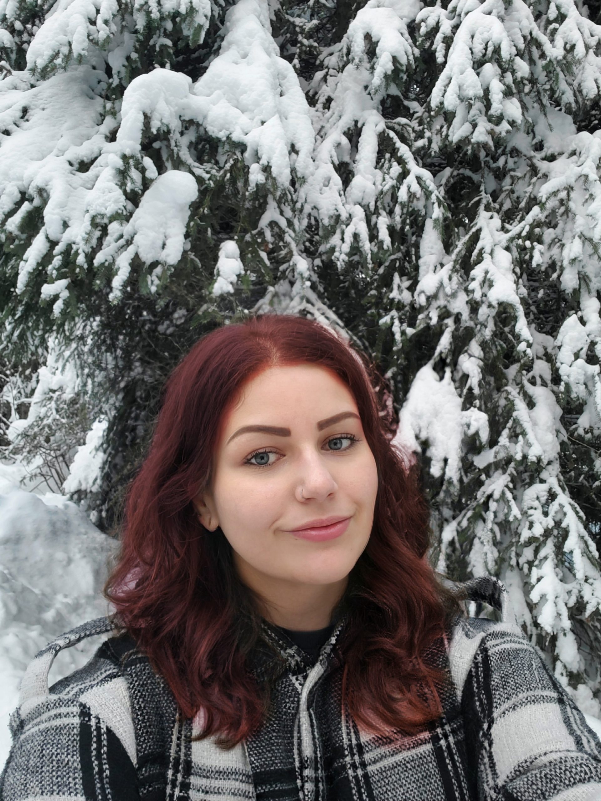 Deep Red with Violet Undertones Shoulder Length Deep Red with Violet Undertones Shoulder Length — Winter Red Hair Colors
