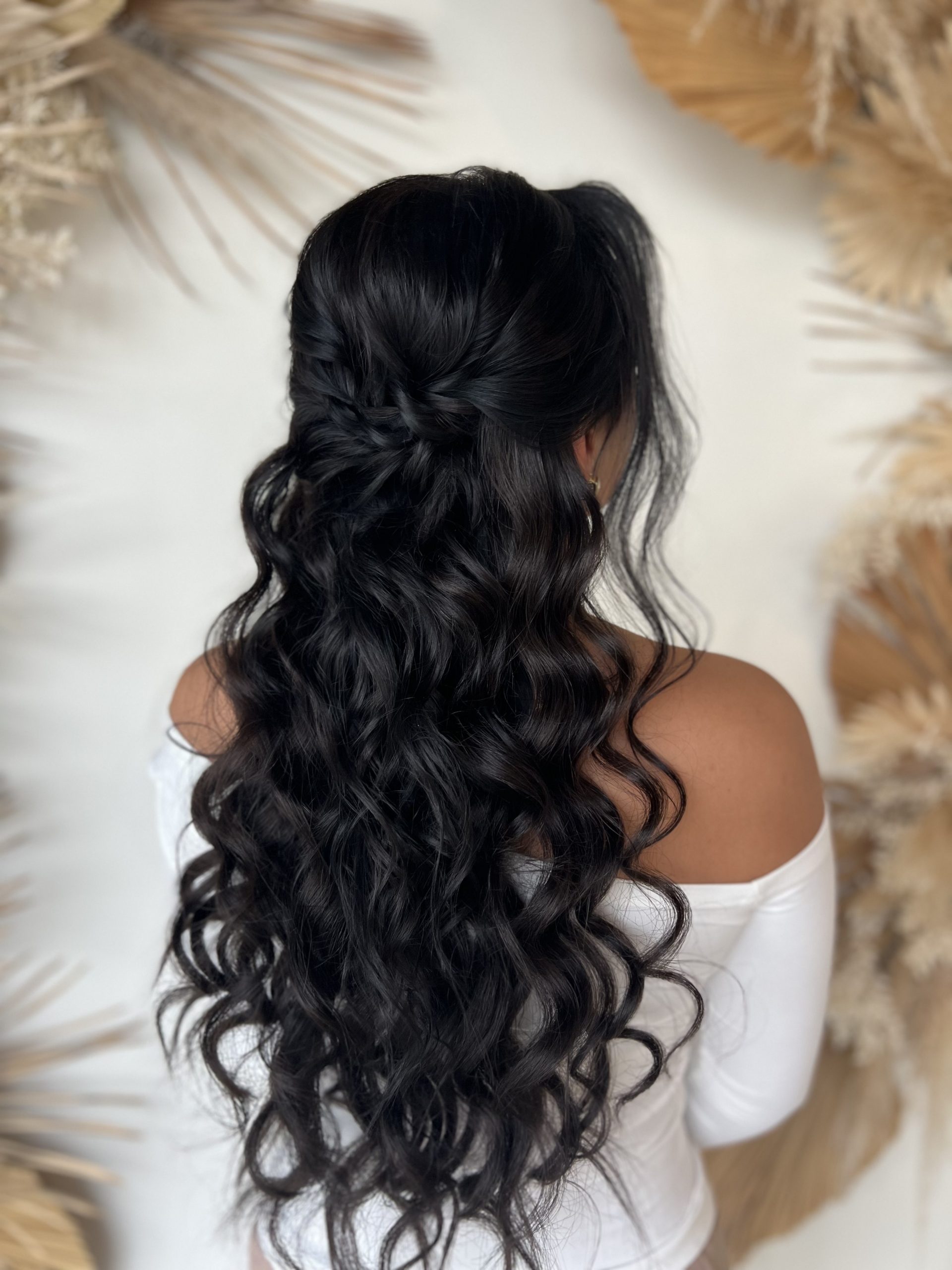 Medium Brown Braided Crown Medium Brown Braided Crown — Winter Half Up Half Down Hairstyles